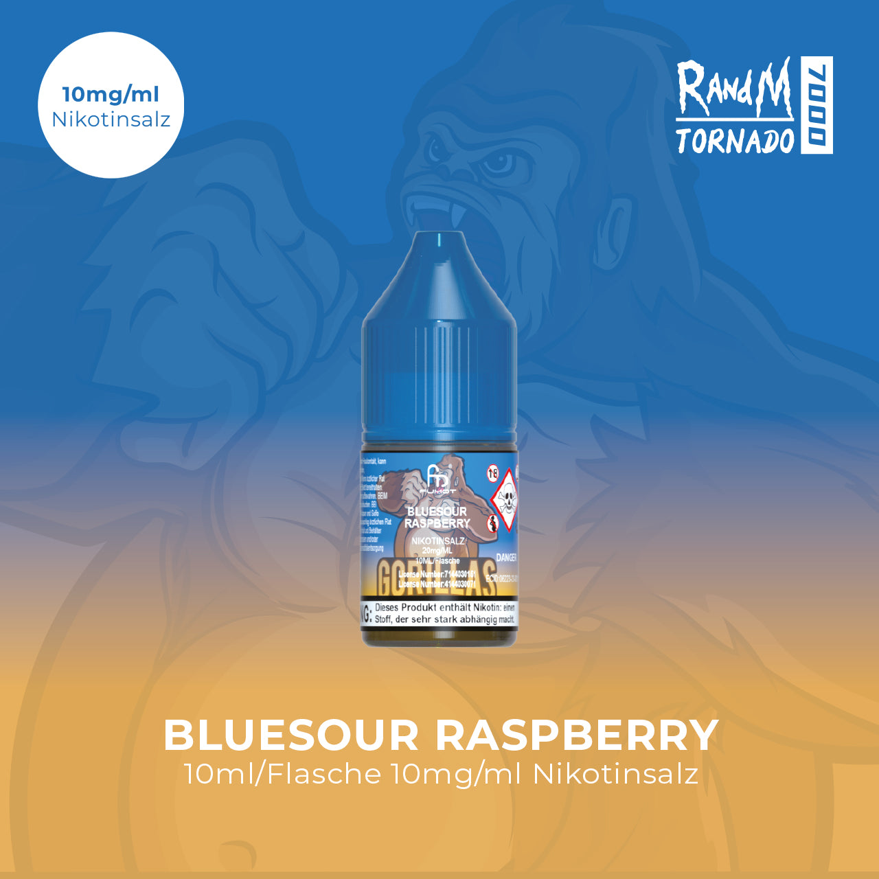 RandM Tornado 10mg-Bluesour-Raspberry