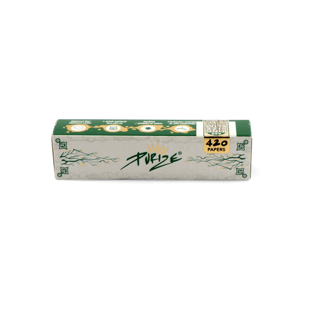 PURIZE® 420 Papers | King Size Slim (420 Blättchen - ungebleicht - 8er Box)