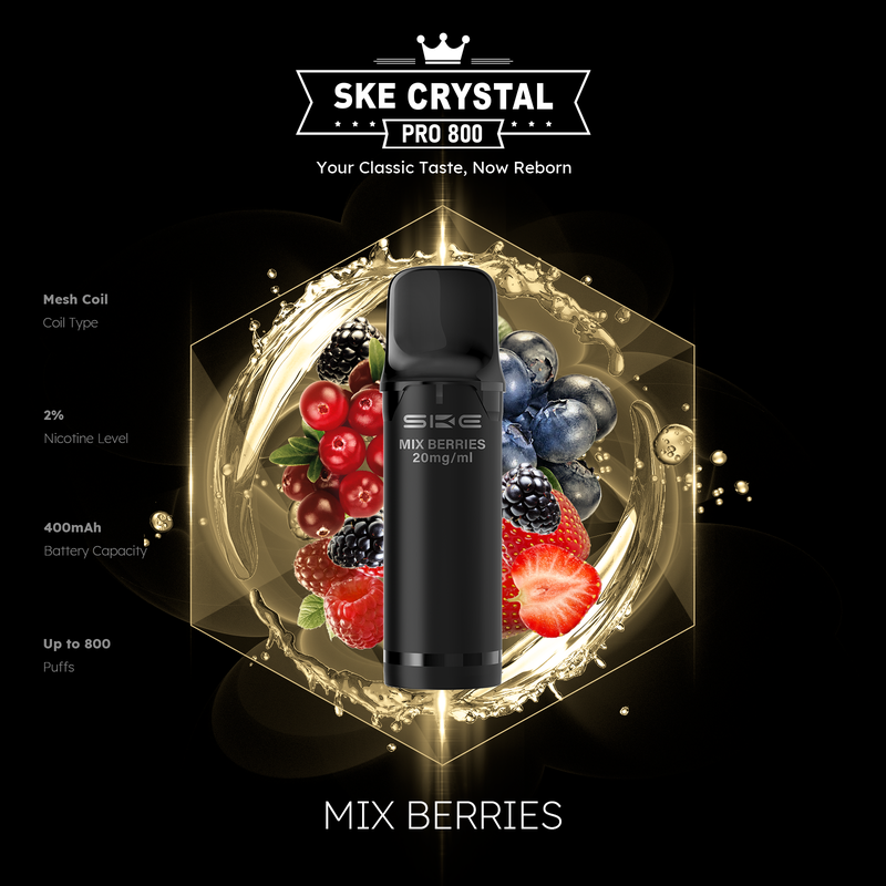 SKE Crystal Pro 800 - Mix Berries - 2er Pack