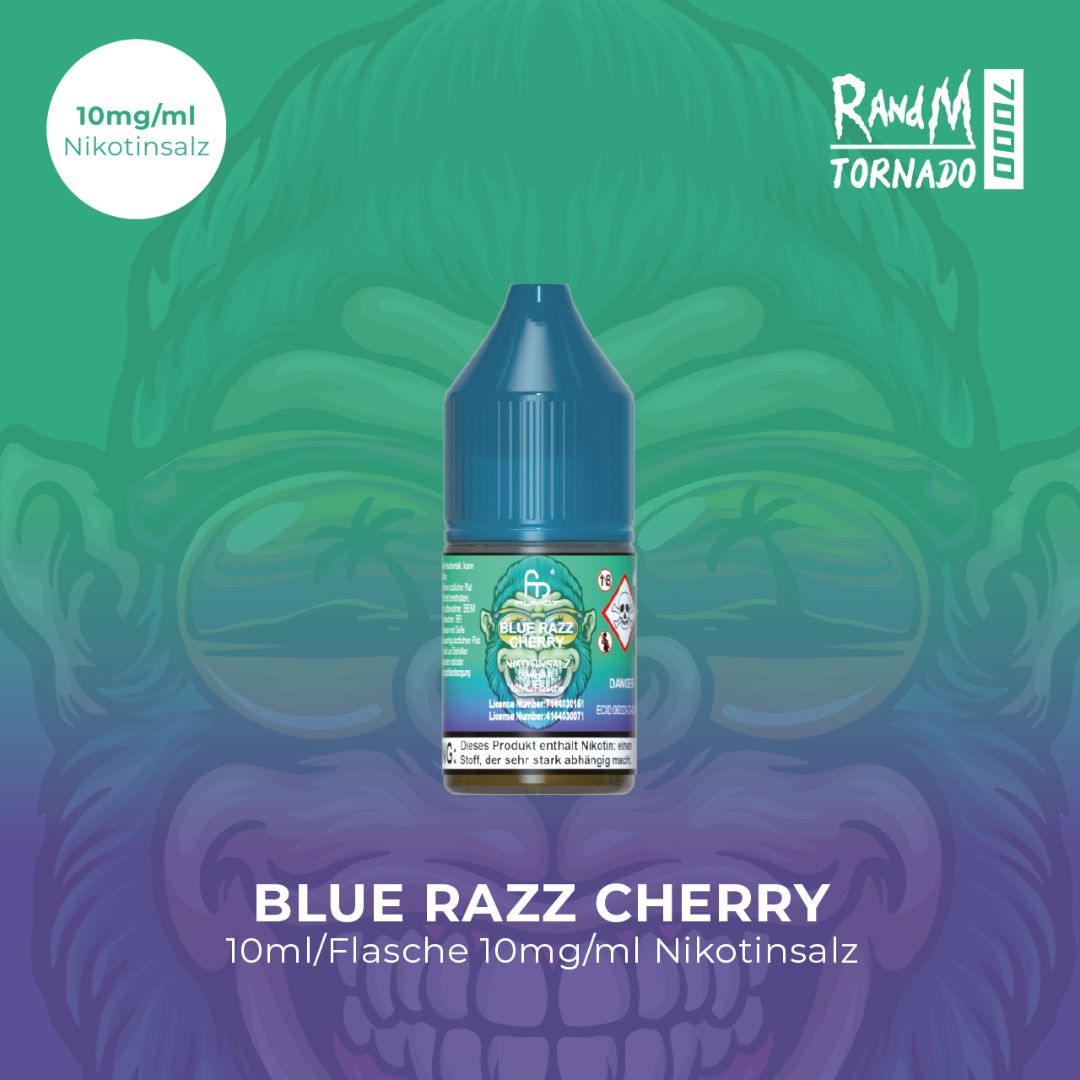 RandM Tornado 10mg-Blue-Razz-Cherry