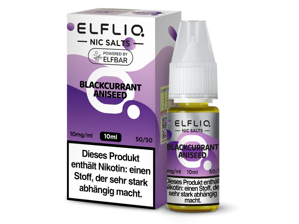 ELFLIQ - Blackcurrant Aniseed - Nikotinsalz Liquid 10mg