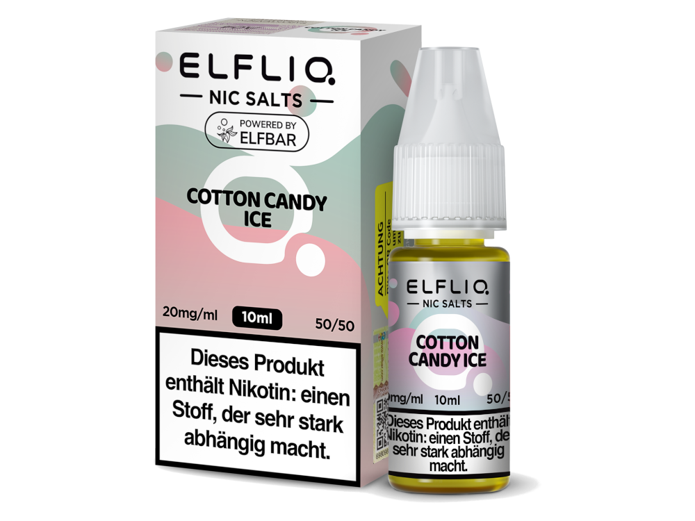 ELFLIQ - Cotton Candy Ice - Nikotinsalz Liquid 20mg