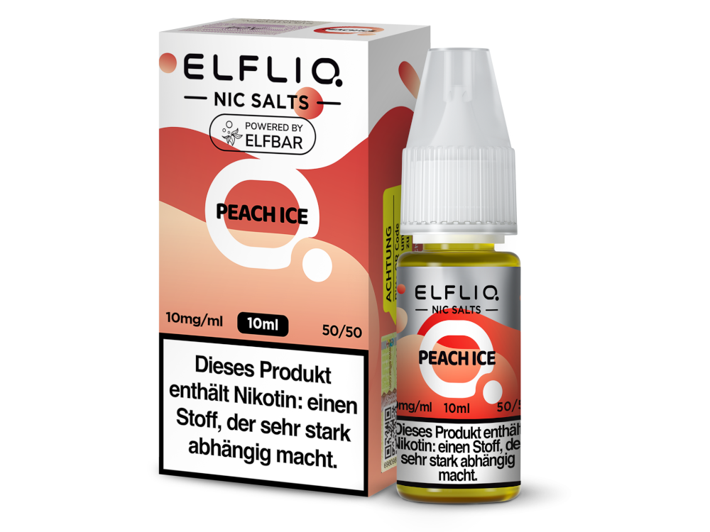 ELFLIQ - Peach Ice - Nikotinsalz Liquid 10mg
