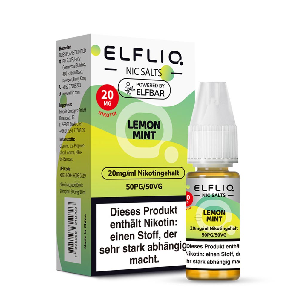 ELFLIQ - Lemon Mint - Nikotinsalz Liquid 20mg