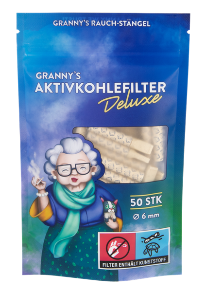 GRANNYS Weed Deluxe Aktivkohlefilter 6 mm – 50 Stück