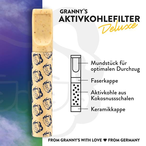 GRANNYS Weed Deluxe Aktivkohlefilter 6 mm – 50 Stück