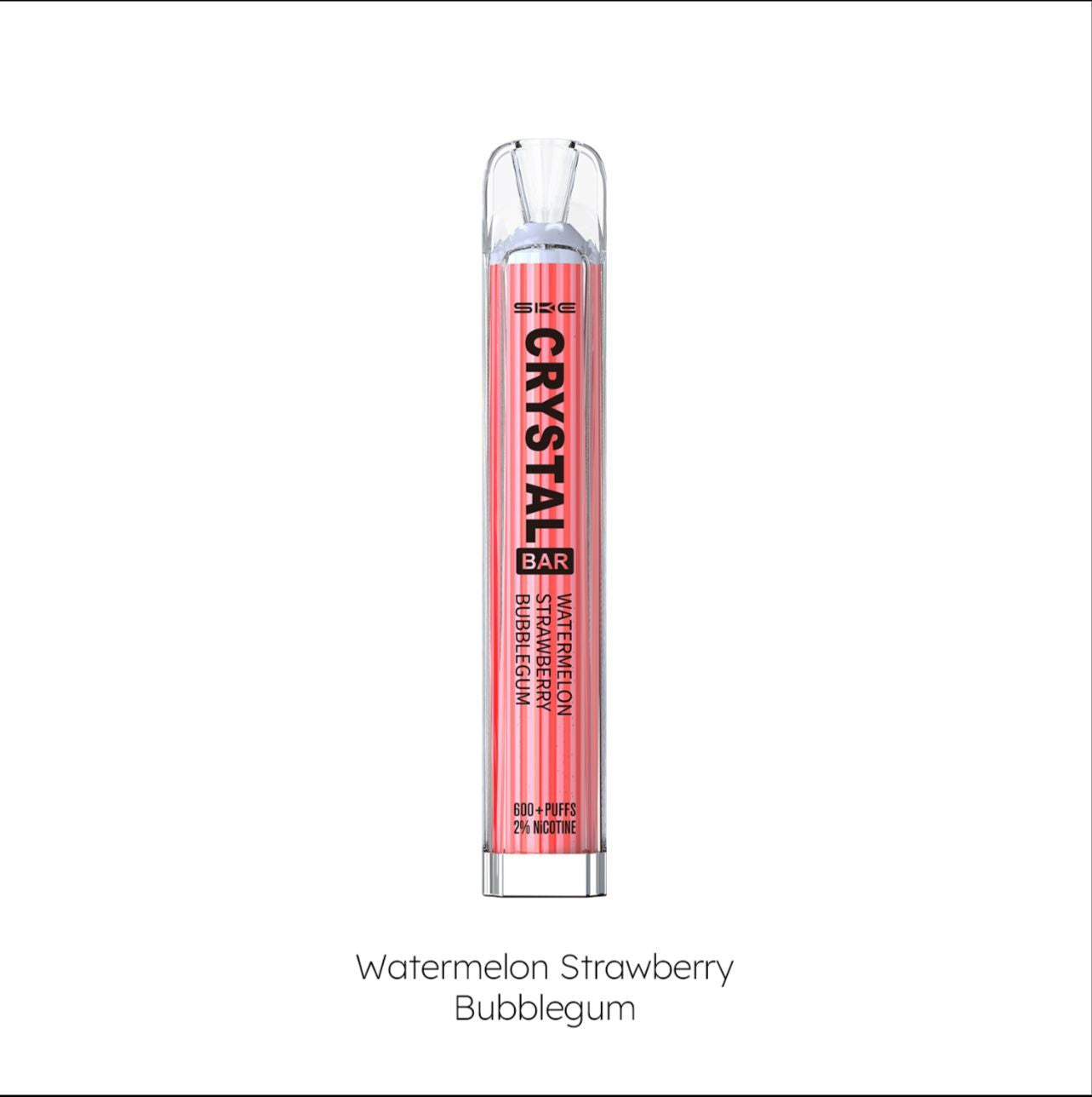 SKE Crystal Bar 600 Watermelon Strawberry Bubblegum