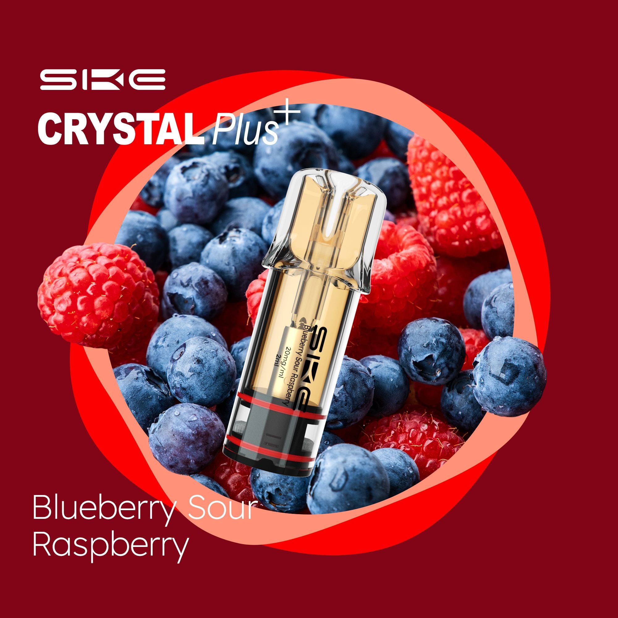 SKE Crystal Plus Pods Blueberry Sour Raspberry