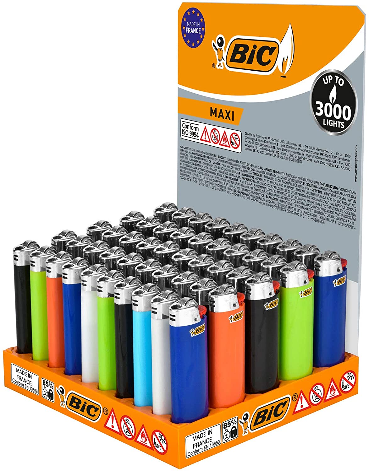 BIC Maxi Bunt Feuerzeuge