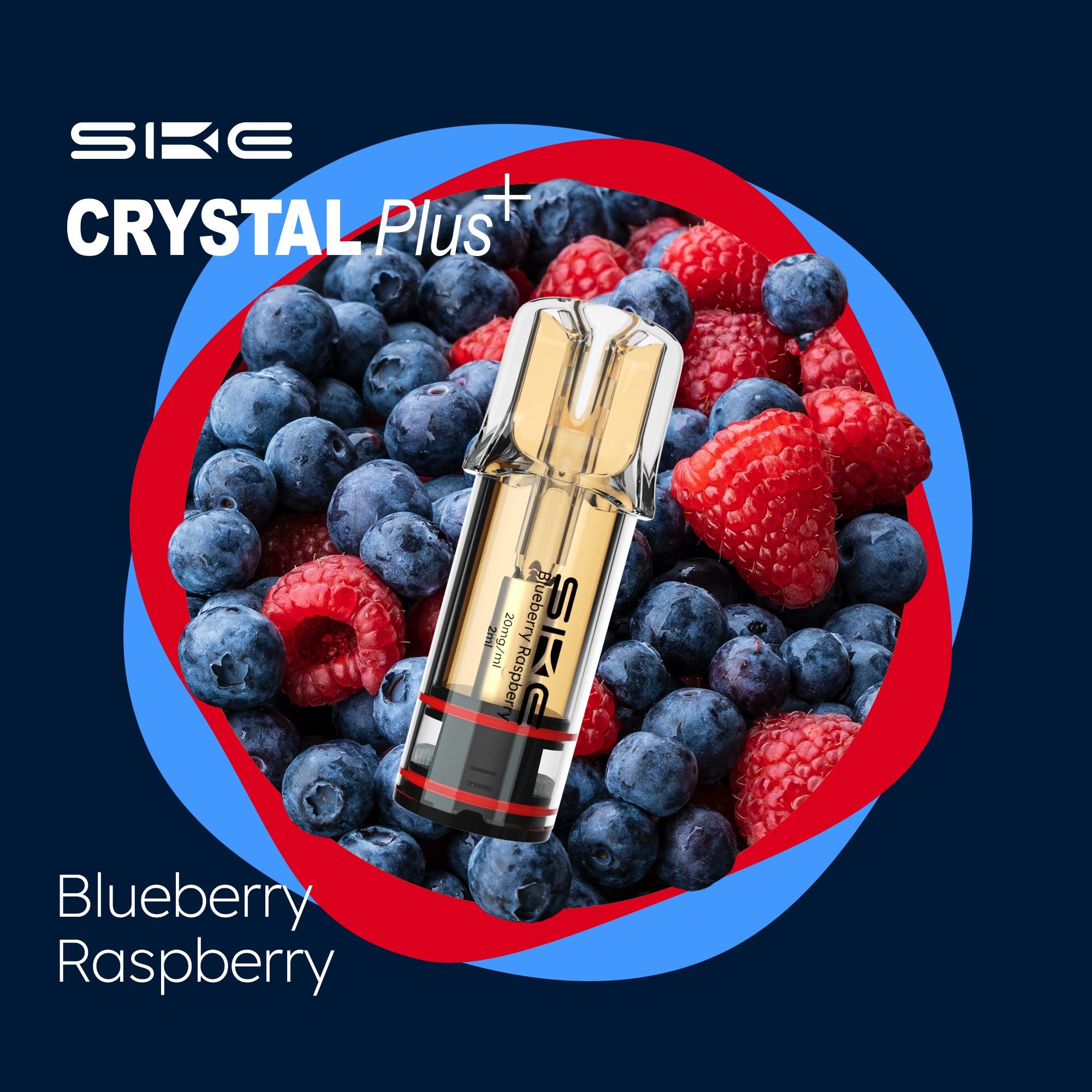 SKE Crystal Plus Pods Blueberry Raspberry