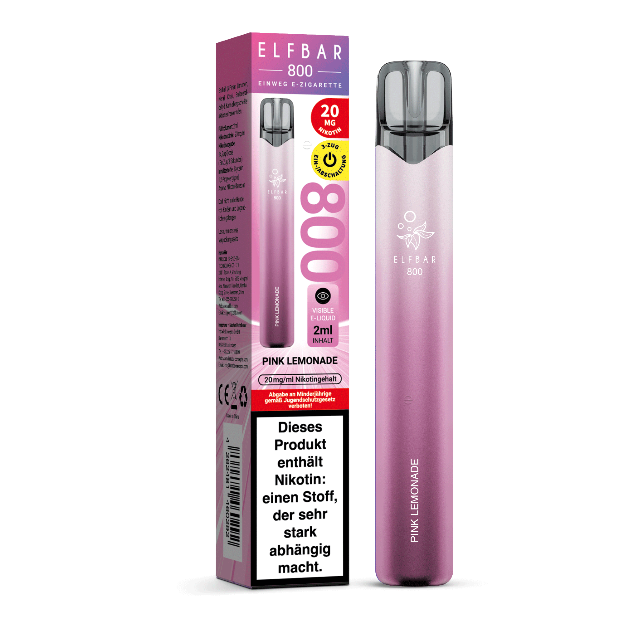 Elfbar 800 Pink Lemonade 20mg
