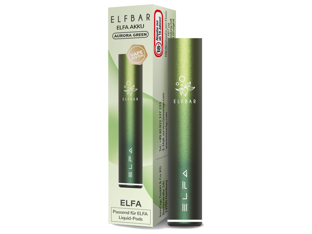 Elfbar Elfa Akku Aurora Green