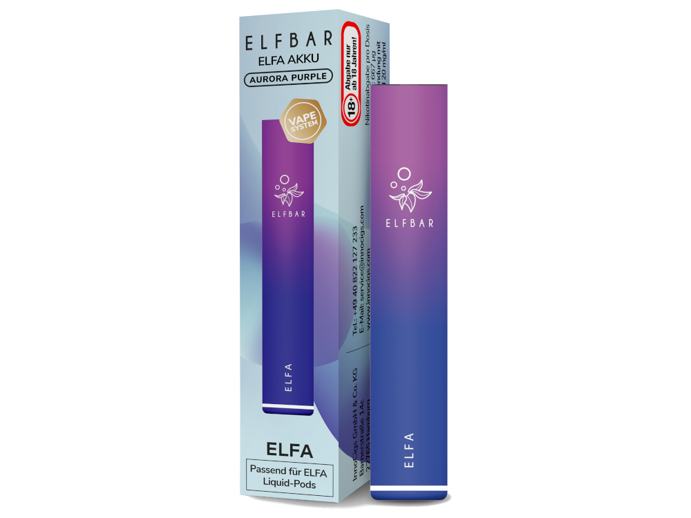 Elfbar Elfa Akku Aurora Purple