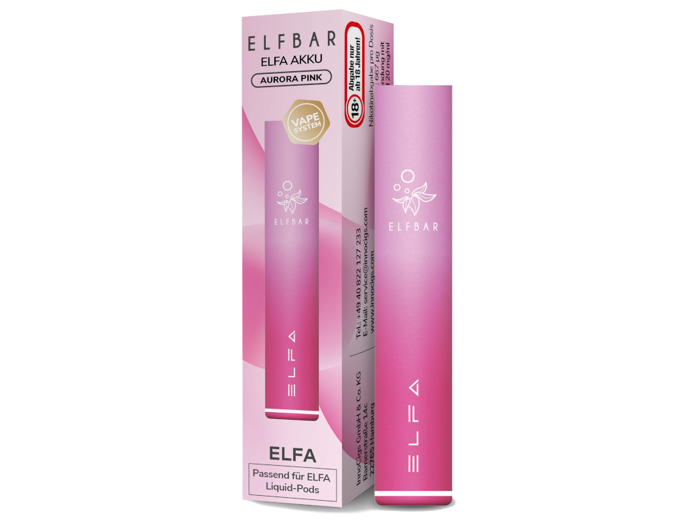 Elfbar Elfa Akku Aurora Pink