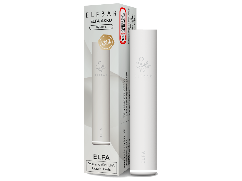 Elfbar Elfa Akku White