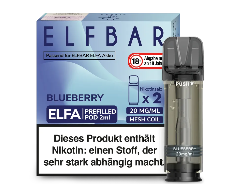 elfbar max blueberry pod Wie Oft Kann Man Die Elfbar Pods Nachfüllen ElfBar Elfa Pods Blueberry 20mg Elfbar  MAX Refill