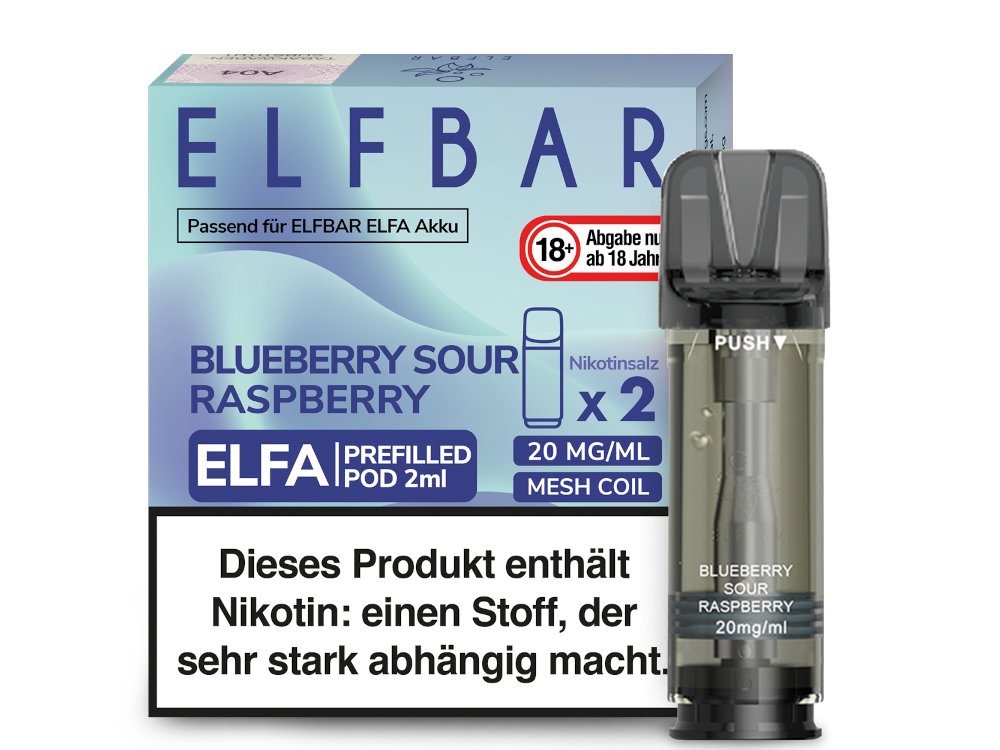 Elfbar Elfa Pods Blueberry Sour Raspberry 20mg
