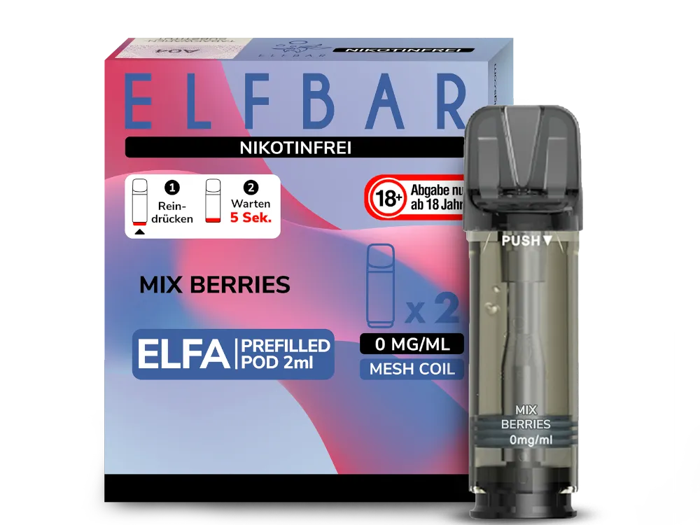 ElfBar Elfa Pods Mix Berries nikotinfrei 0mg