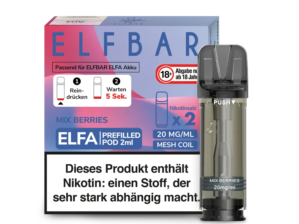 elfbar elfa kaufen ElfBar Elfa Pods Mix Berries 20mg
