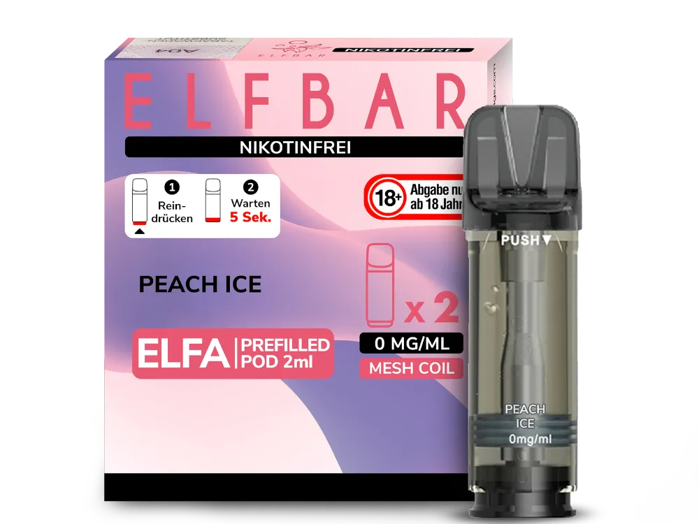 ElfBar Elfa Pods Peach Ice nikotinfrei 0mg