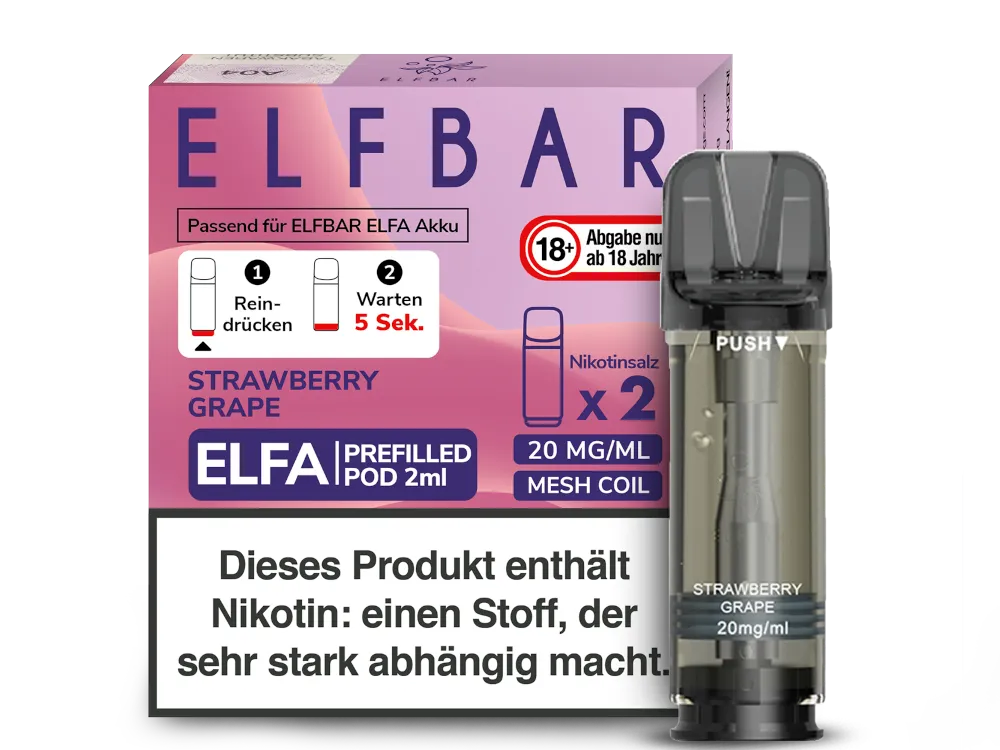 ElfBar Elfa Pods Strawberry Grape 20mg