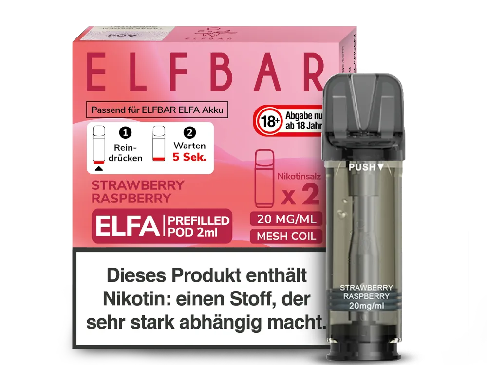 ElfBar Elfa Pods Strawberry Raspberry 20mg