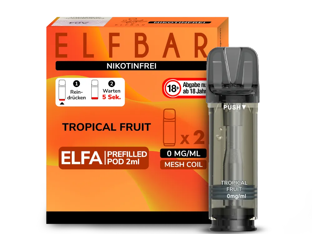 ElfBar Elfa Pods Tropical Fruit nikotinfrei 0mg