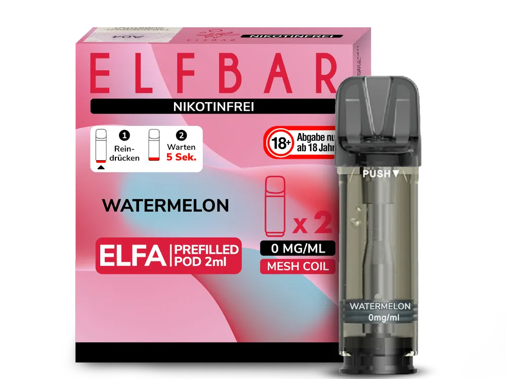 ElfBar Elfa Pods Watermelon nikotinfrei 0mg