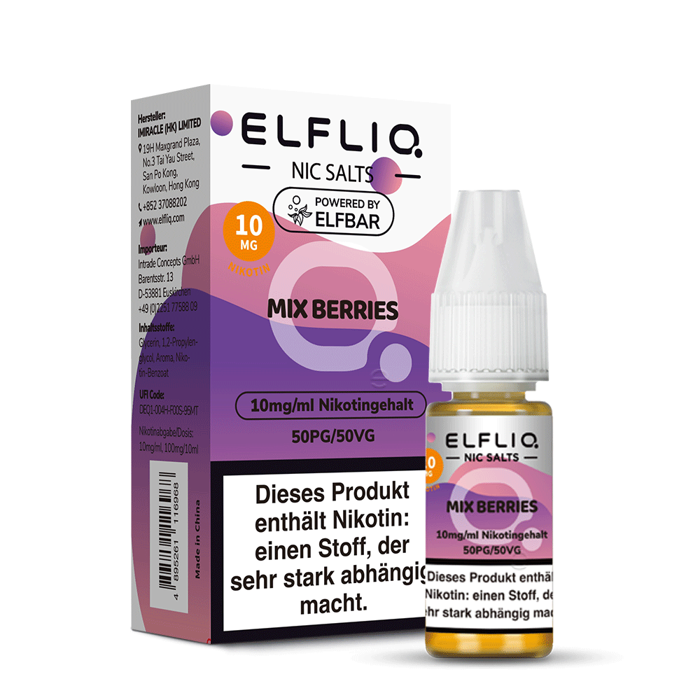 ELFLIQ - Mix Berries - Nikotinsalz Liquid 10mg