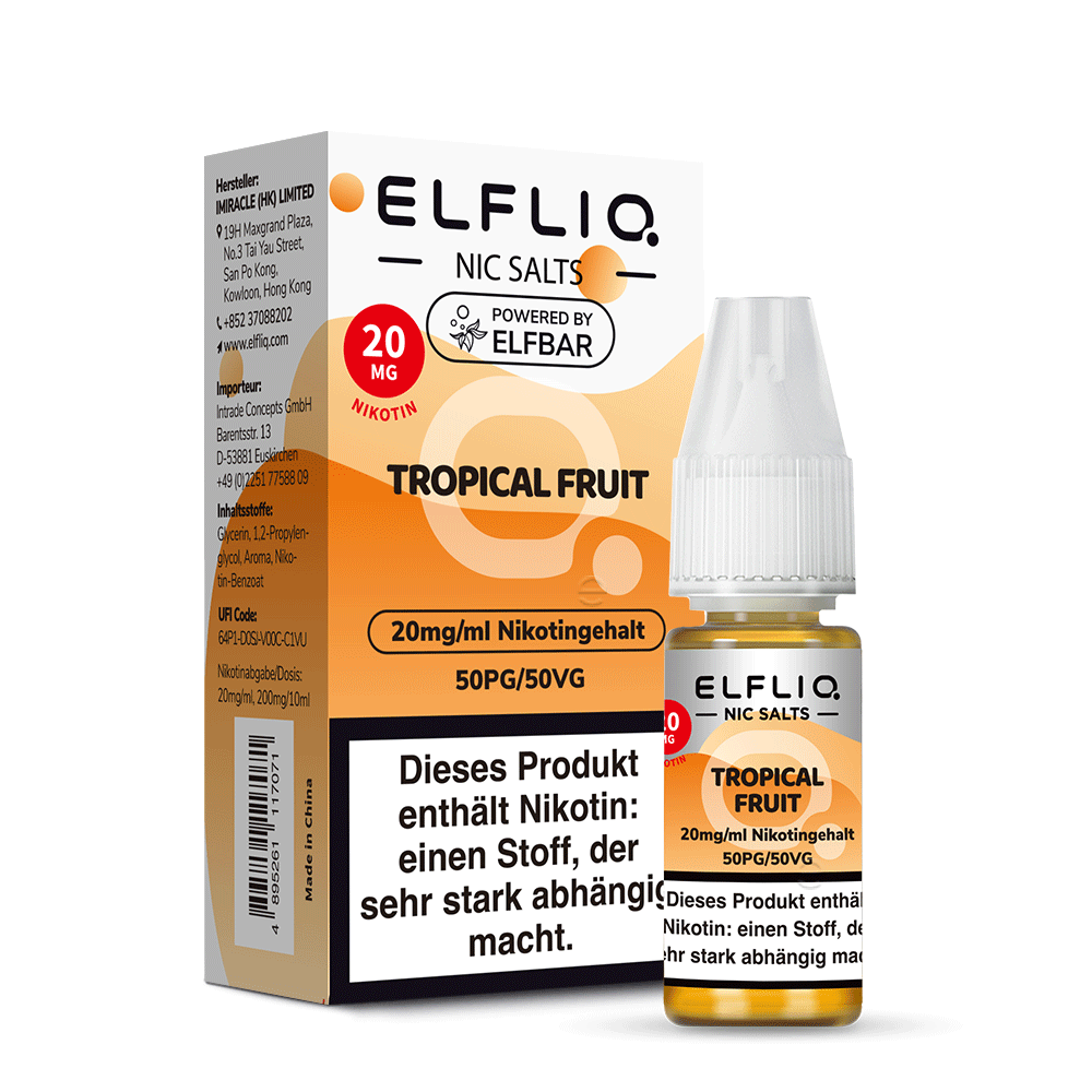 ELFLIQ - Tropical Fruit - Nikotinsalz Liquid 20mg