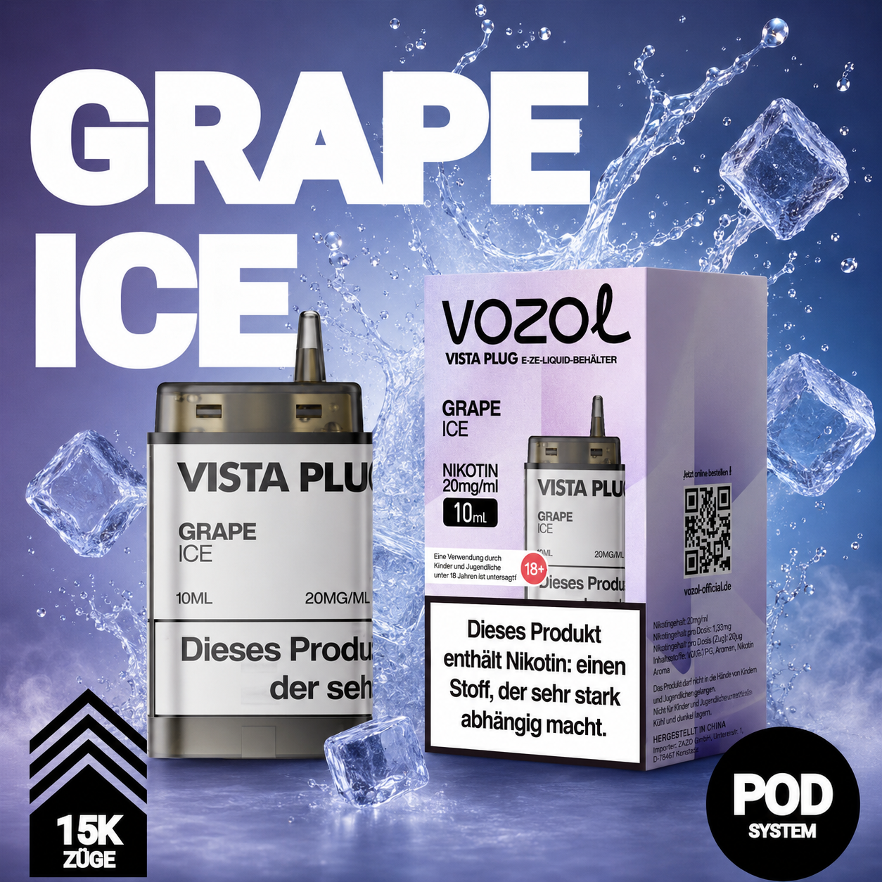 Vozol Vista 15k Plug EZ Pod