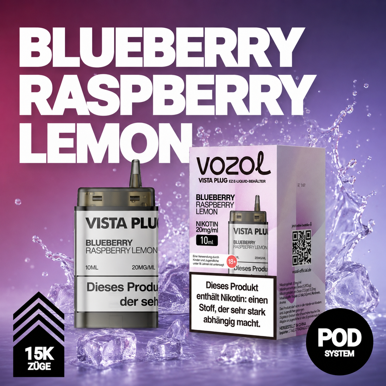 Vozol Vista 15k Plug EZ Pod