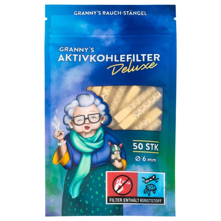 GRANNYS Weed Deluxe Aktivkohlefilter 6 mm – 50/210 Stück