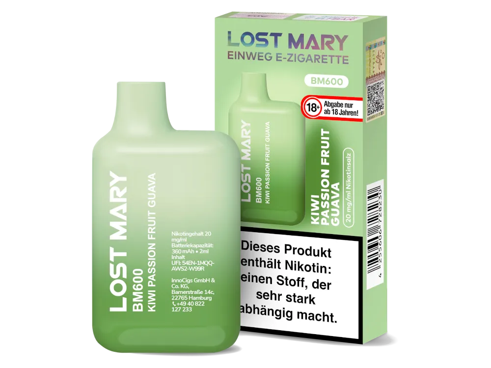 Lost Mary BM 600 Kiwi Passion Fruit Guava