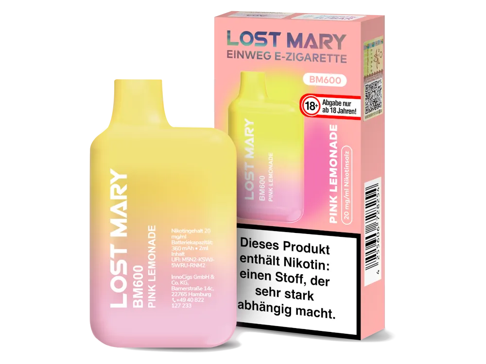 Lost Mary BM 600 Pink Lemonade
