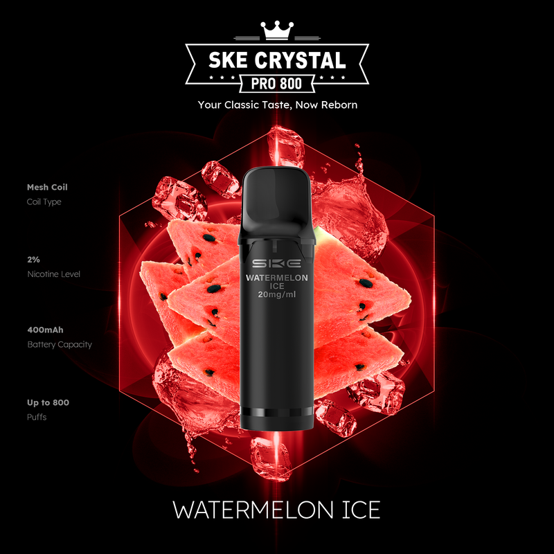 SKE Crystal Pro 800 - Watermelon Ice - 2er Pack