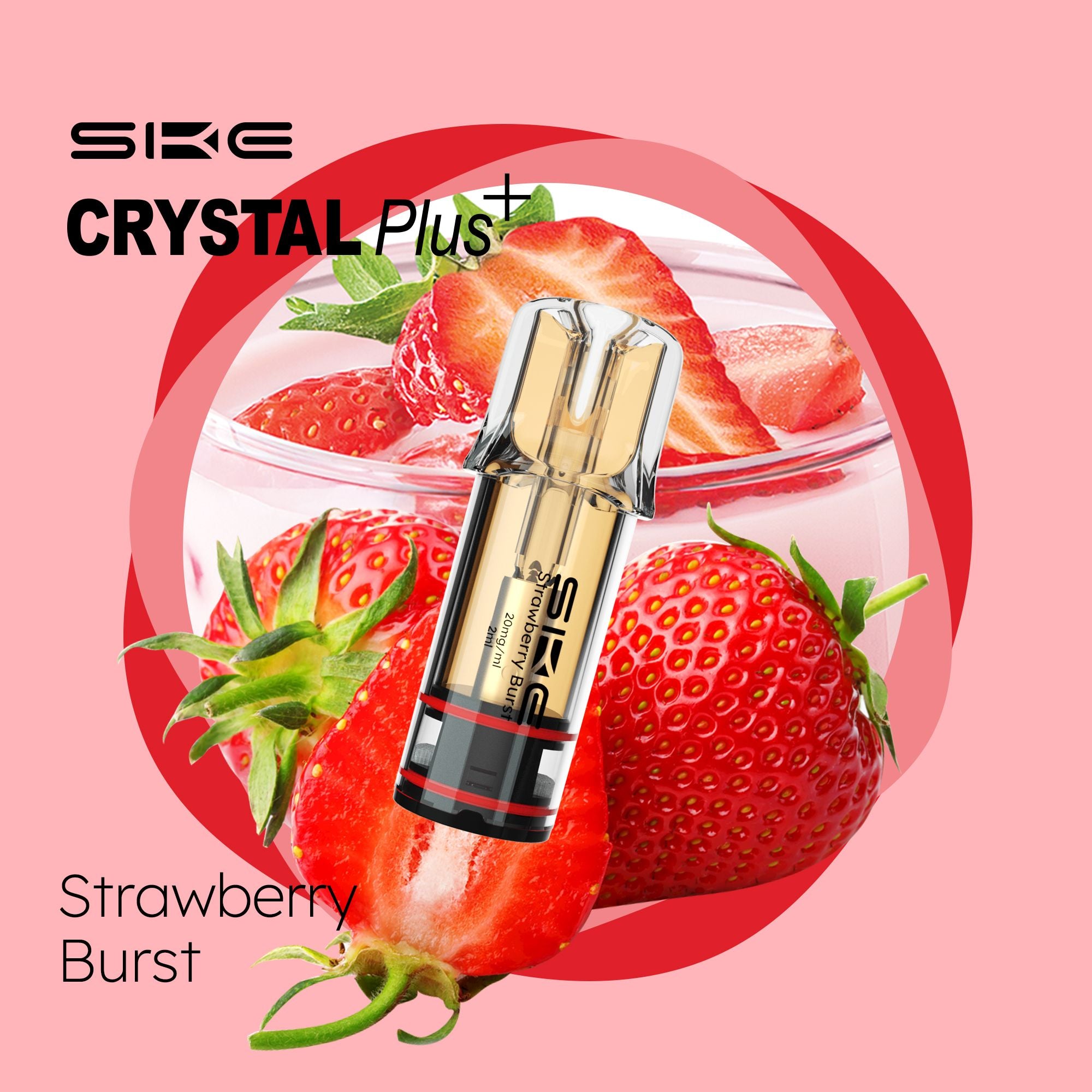 SKE Crystal Plus Pods Strawberry Burst