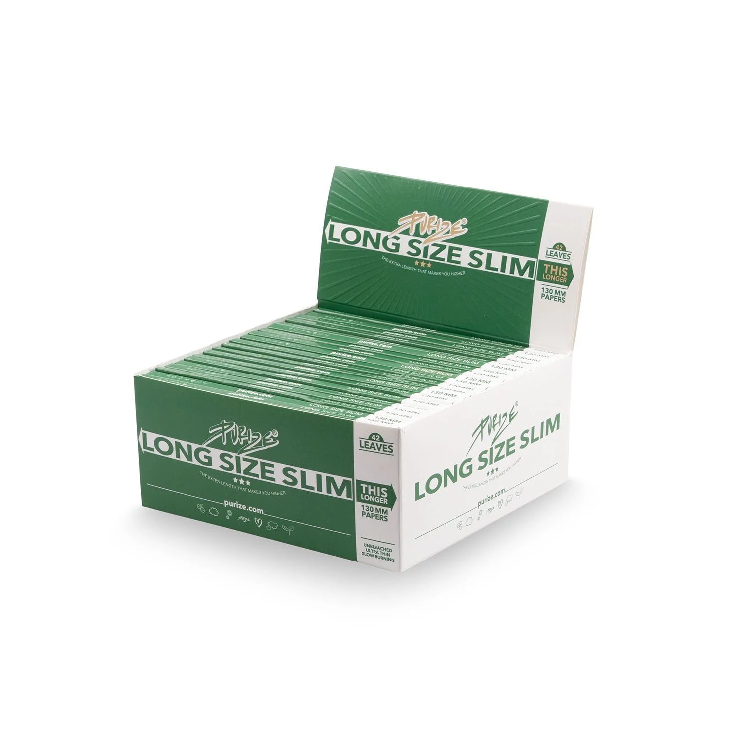 PURIZE® Longpapers | Long Size Slim | 40er