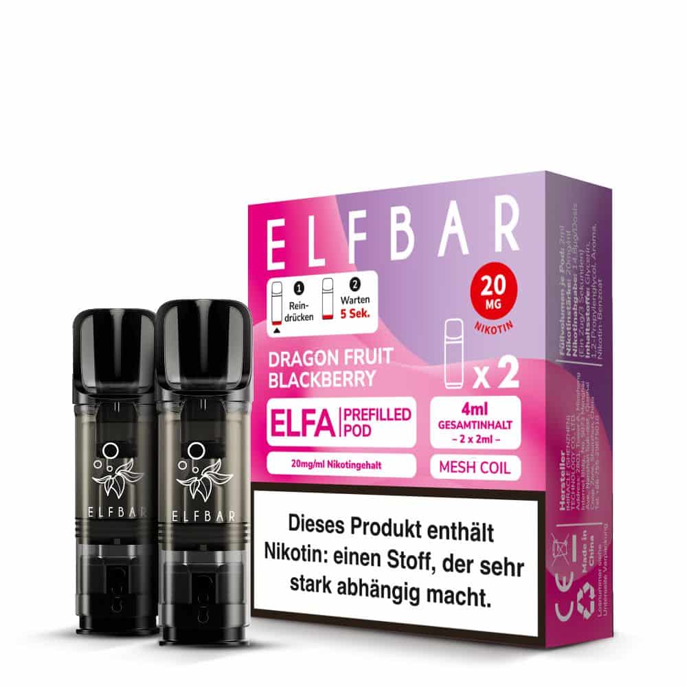 Elfbar Elfa Pods Dragon Fruit Blackberry 20mg