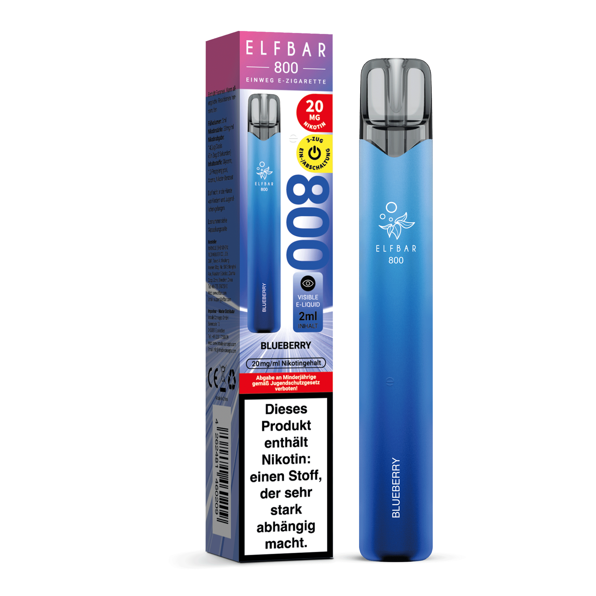Elfbar 800 Blueberry 20mg