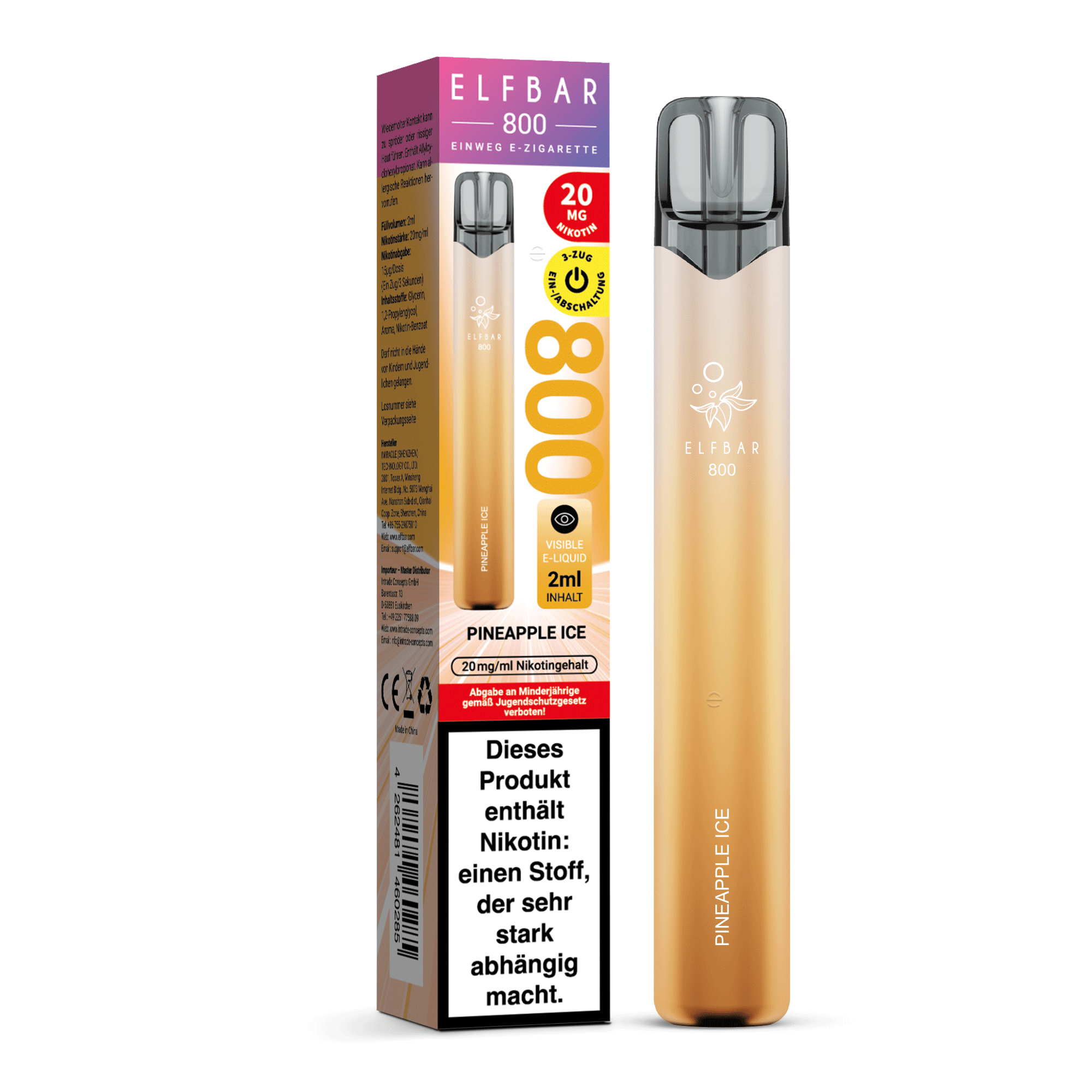 Elfbar 800 Pineapple Ice 20mg