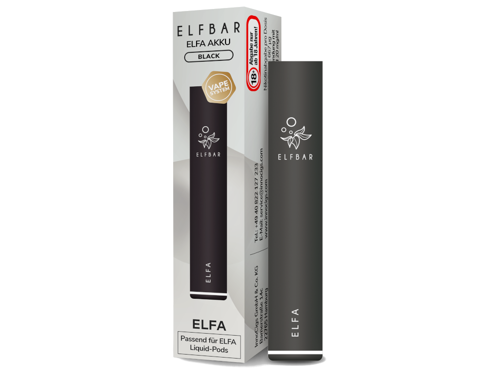 Elfbar Elfa Akku Black Elfbar Elfa Akku Black