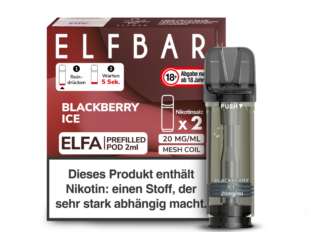 Elfbar Elfa Pods Blackberry Ice 20mg Elfbar Elfa Pods Blackberry Ice 20mg