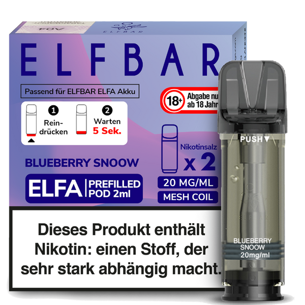 blueberry snoow elf bar ELFA by Elfbar - Blueberry Snoow