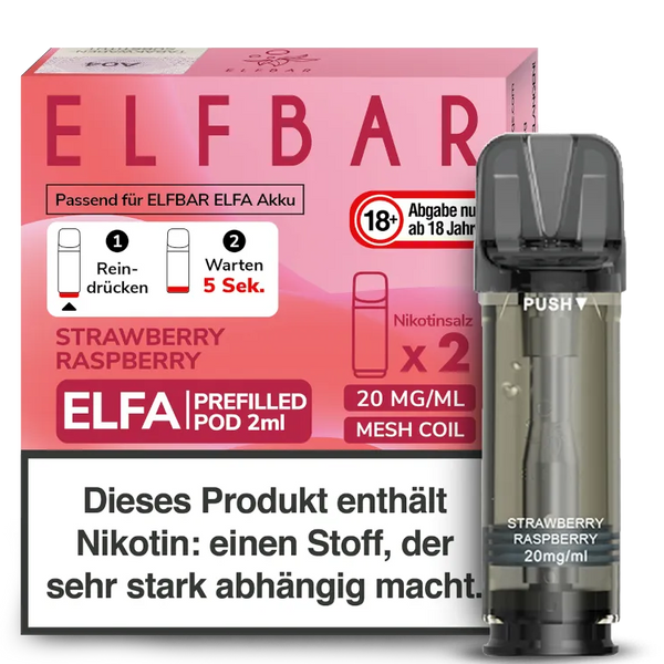ElfBar Elfa Pods Strawberry Raspberry 20mg ElfBar Elfa Pods Strawberry Raspberry 20mg