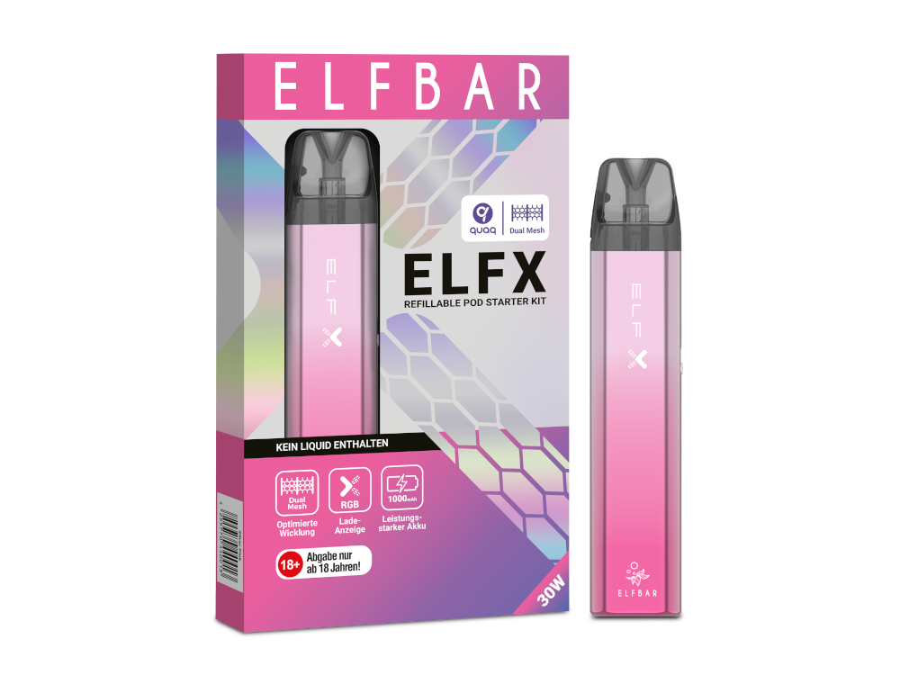 Elfbar Elfx Kit Silver Pink