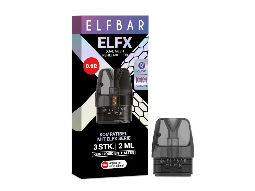 Elfbar Elfx Pod 0,6 Ohm (3 Stück pro Packung)